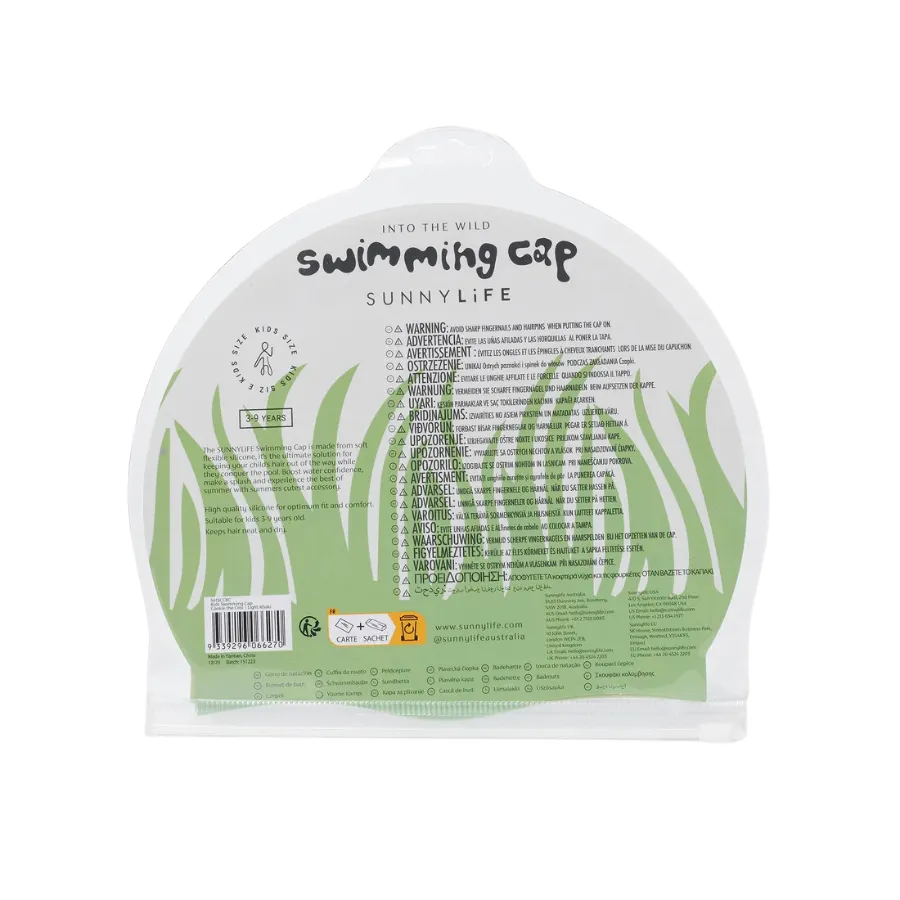 Sunnylife Kids Swimming Cap Cookie The Croc Light Khaki S41SCCRC