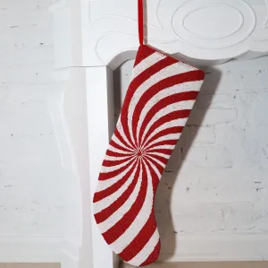 Swirl Stocking ✦ Candycane