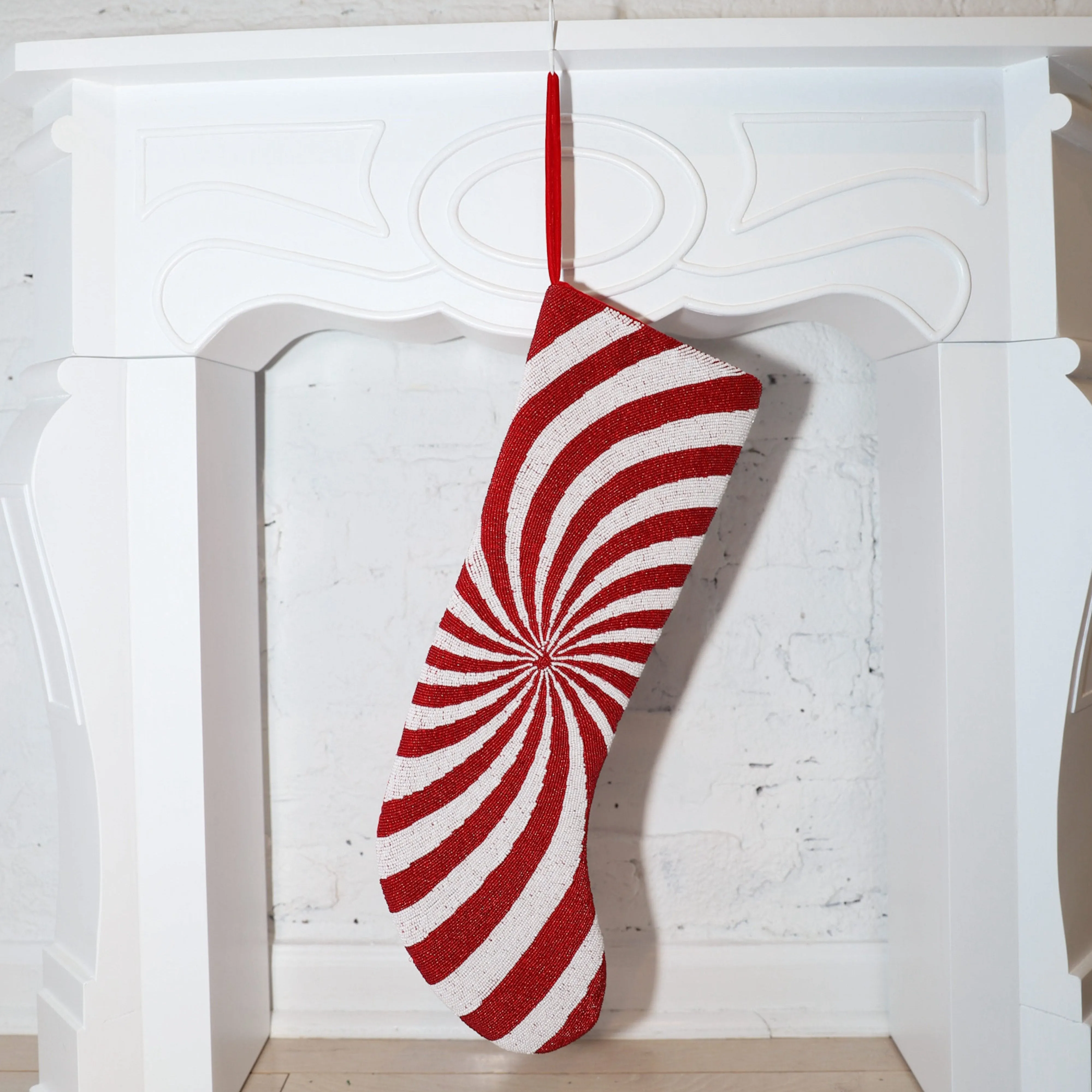 Swirl Stocking ✦ Candycane