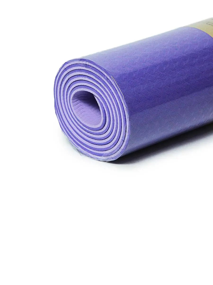 Two Layer Eco-friendly - Yoga Mat - 6 MM - Assorted Colors