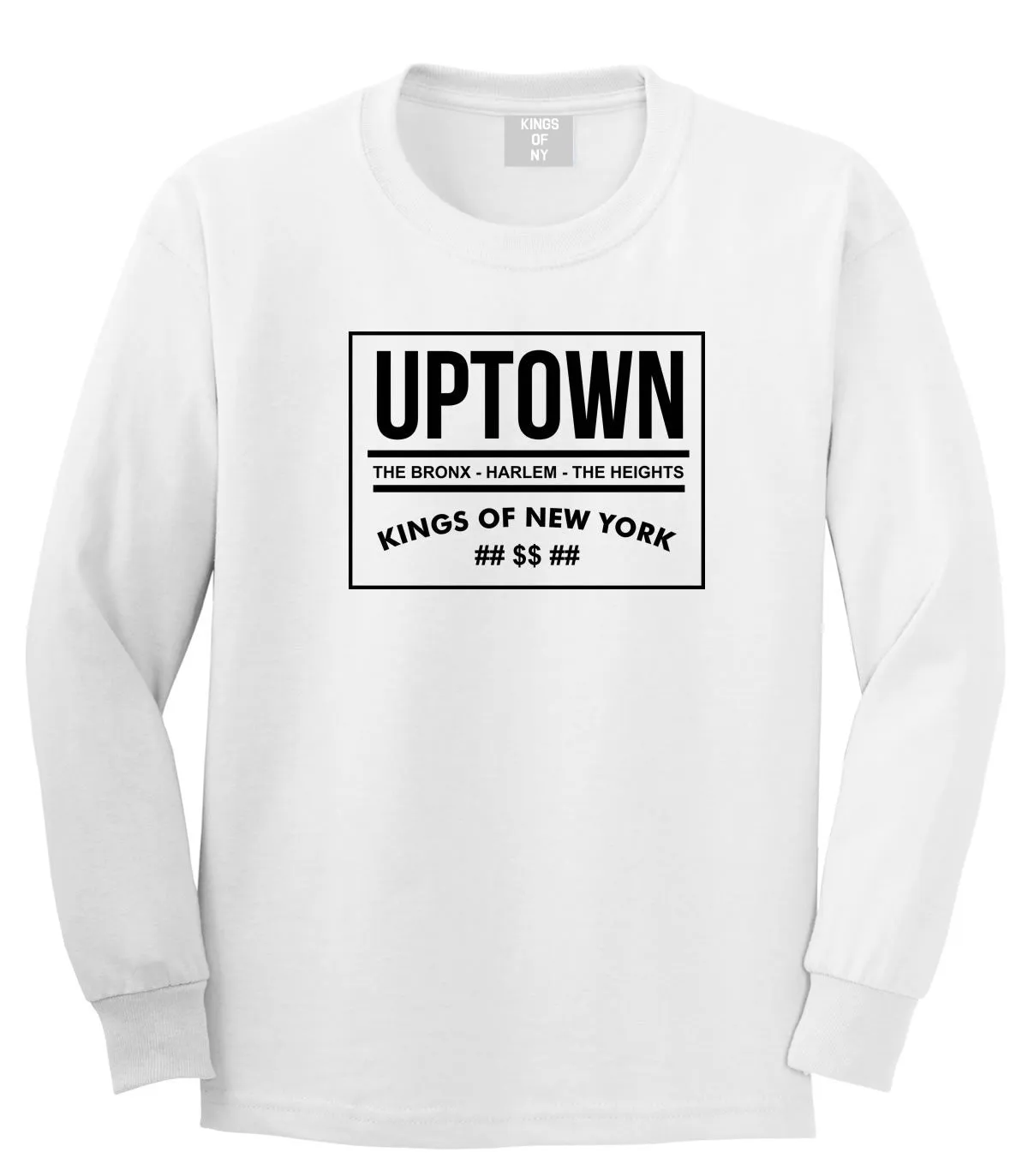 Uptown Bronx Harlem Washington Heights Long Sleeve T-Shirt