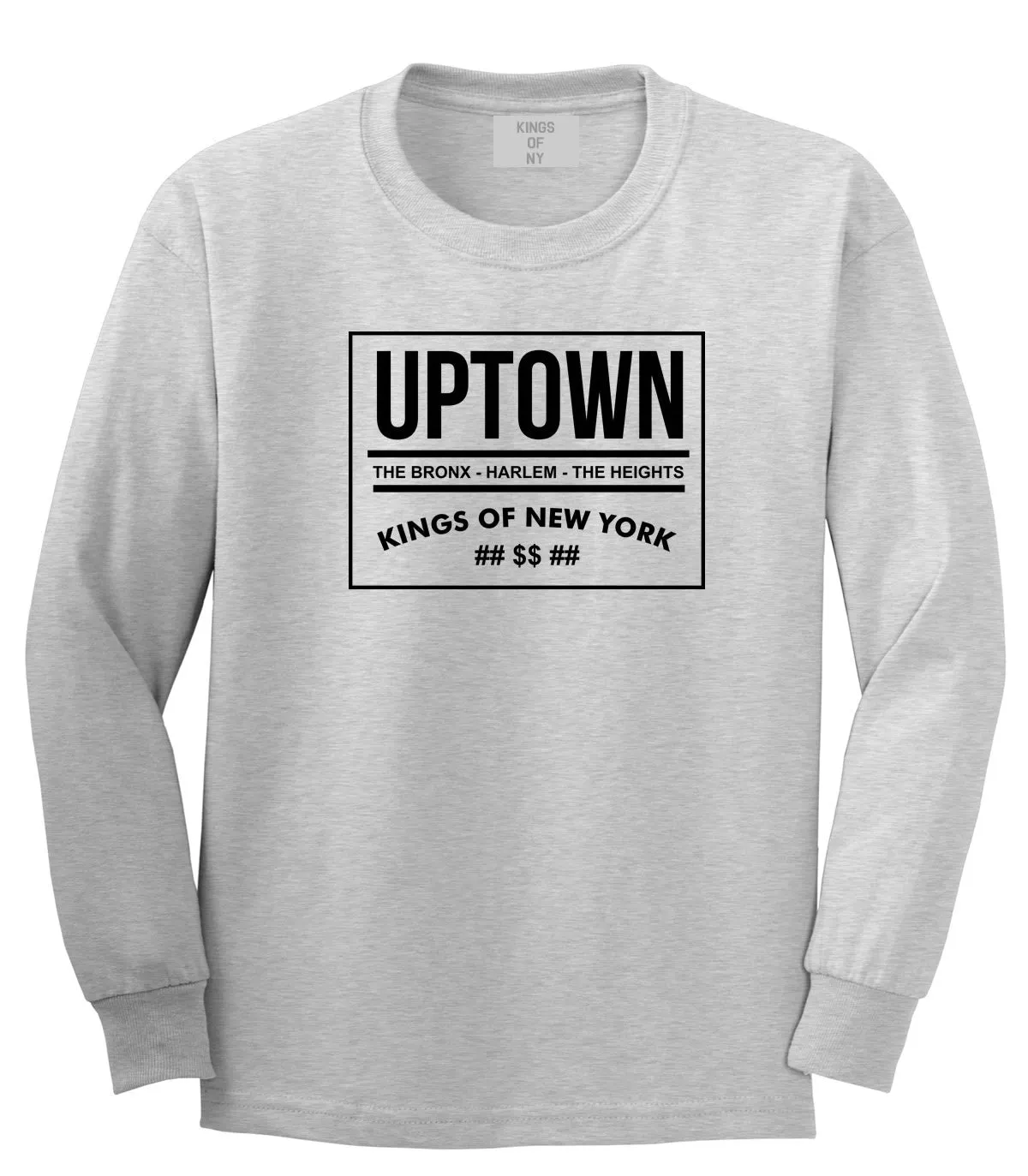 Uptown Bronx Harlem Washington Heights Long Sleeve T-Shirt