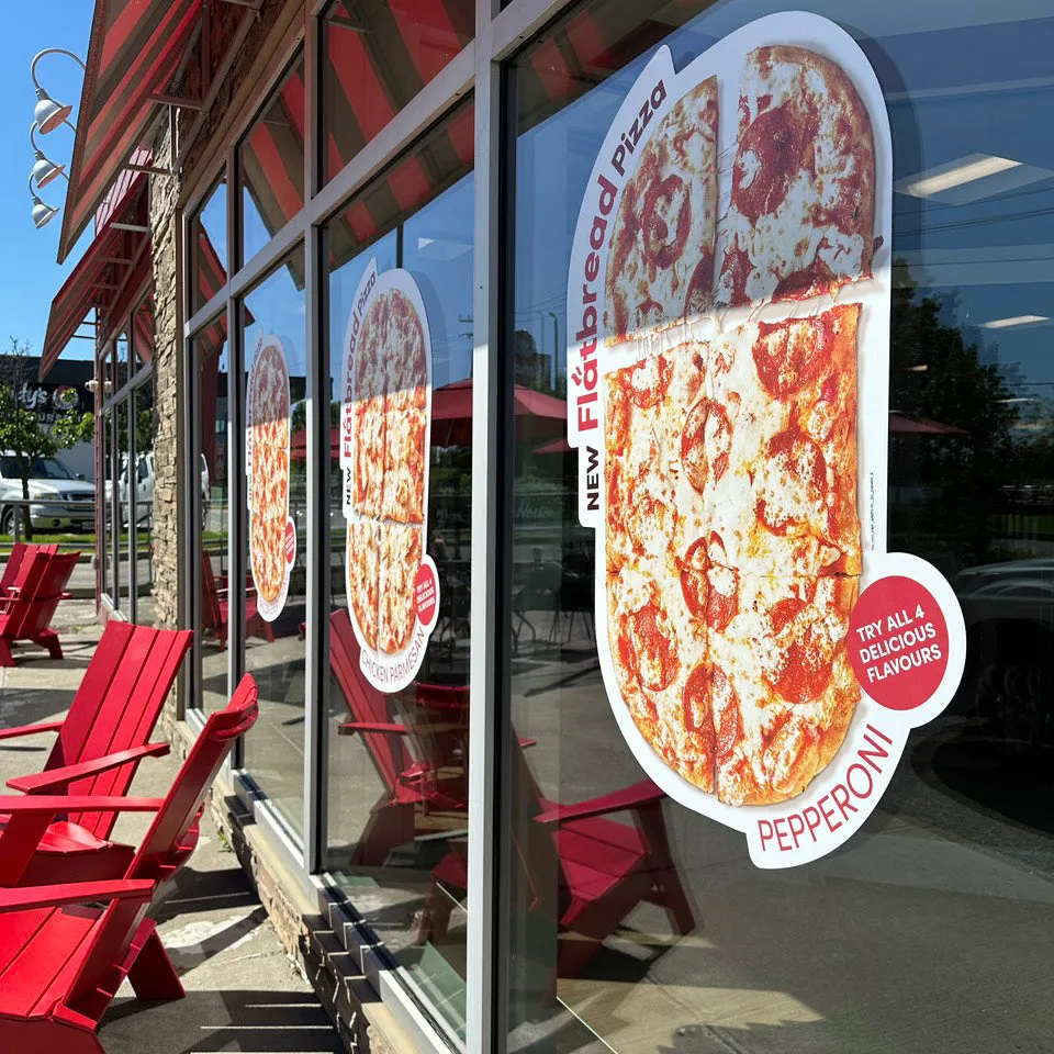 Window Vinyl decal - Cutting follow the shape