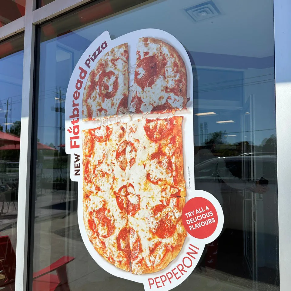 Window Vinyl decal - Cutting follow the shape