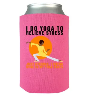 Yoga Wine Can Koozie