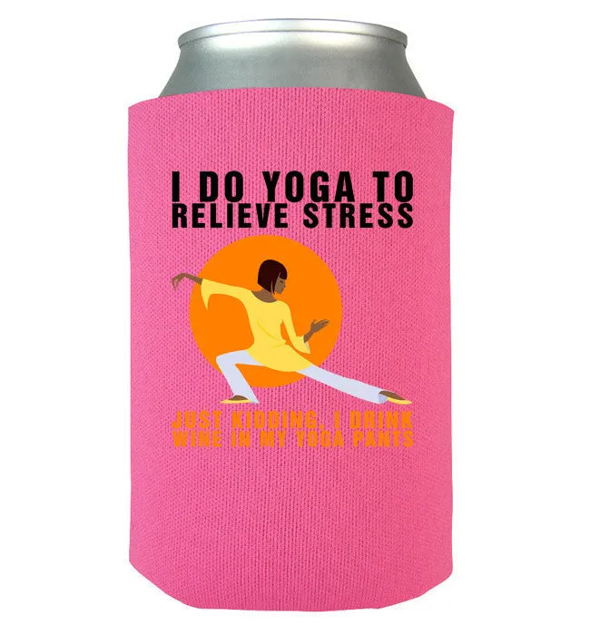 Yoga Wine Can Koozie